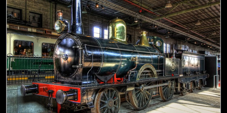 Utrecht NL - Het Spoorwegmuseum - Stoomlocomotief SS 13 De Bril