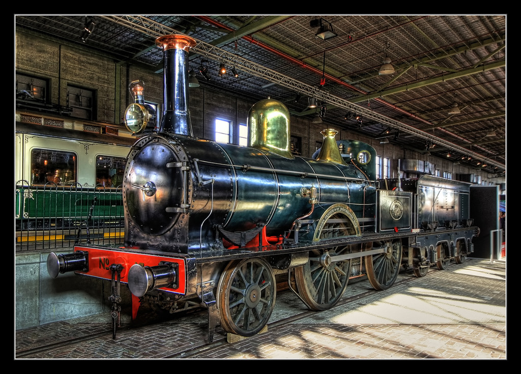 Utrecht NL - Het Spoorwegmuseum - Stoomlocomotief SS 13 De Bril